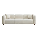 Modern Oversized 3-Seater Upholstered Chenille Sofa - Omega Lifestyles