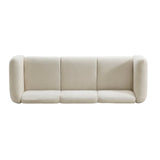 Modern Oversized 3-Seater Upholstered Chenille Sofa - Omega Lifestyles
