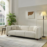 Modern Oversized 3-Seater Upholstered Chenille Sofa - Omega Lifestyles