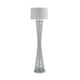 Modern Silver Finish LED Floor Lamp - Omega Lifestyles