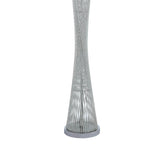 Modern Silver Finish LED Floor Lamp - Omega Lifestyles