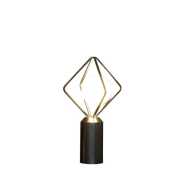 Modern Silver Metal Table Lamp With Glass Orb Shade - Omega Lifestyles