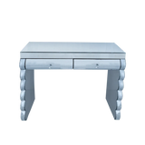 Modern Silver Mirror Console Table With 2 Drawers - Omega Lifestyles