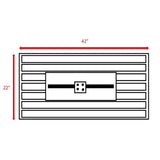 Modern Steel Propane Fire Pit Table With Lid Cover - Omega Lifestyles