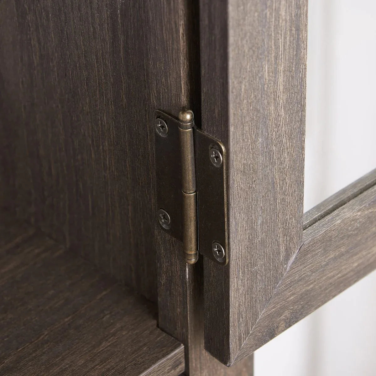 Modern Tall Glass Storage Cabinet With Drawer - Omega Lifestyles