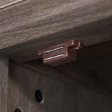 Modern Tall Glass Storage Cabinet With Drawer - Omega Lifestyles