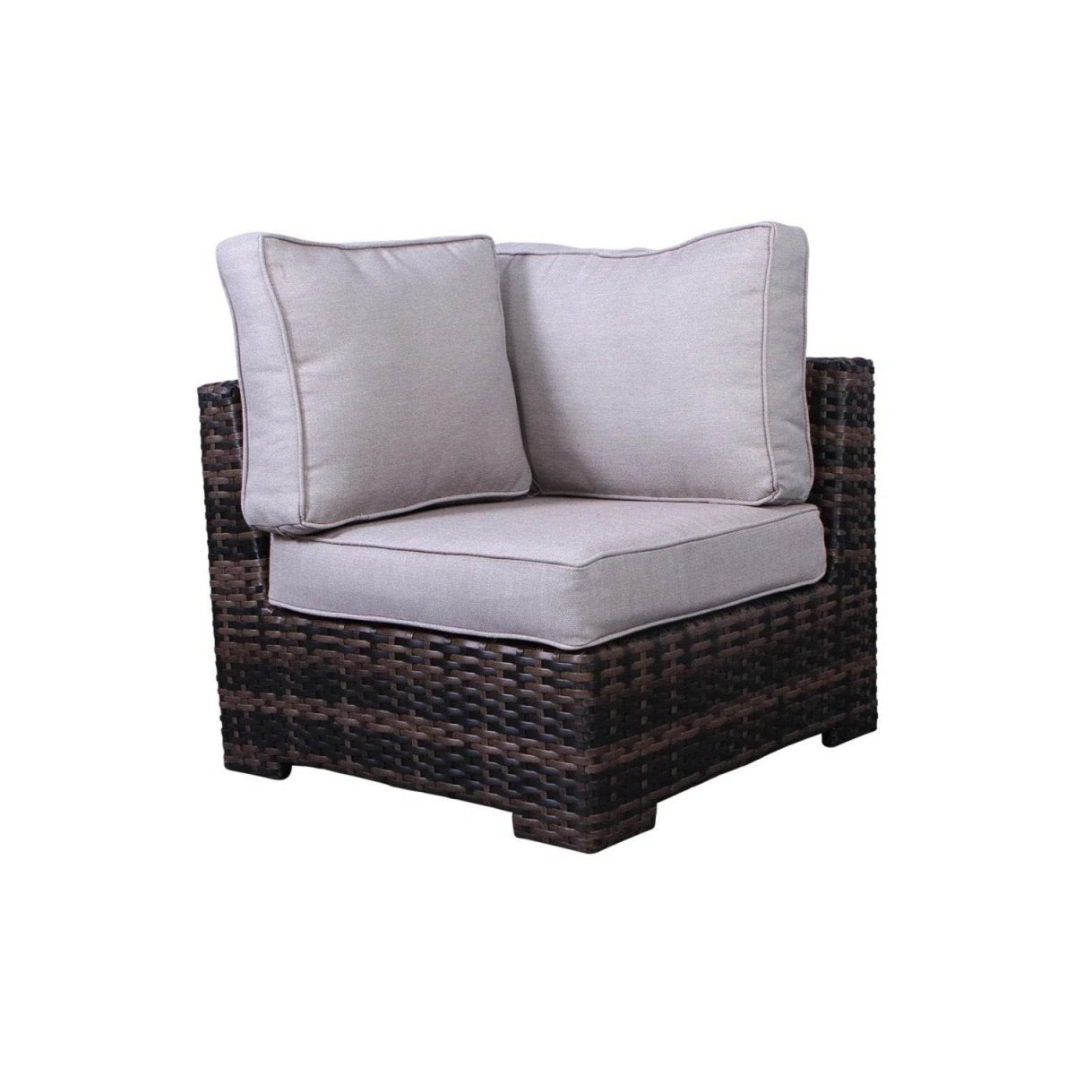 Modern Wicker Reversible Patio Sectional Sofa With Cushions - Serenova - Omega Lifestyles