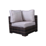 Modern Wicker Reversible Patio Sectional Sofa With Cushions - Serenova - Omega Lifestyles