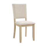 Modern Wooden 6-Piece Dining Table Set With Upholstered Chairs - Omega Lifestyles