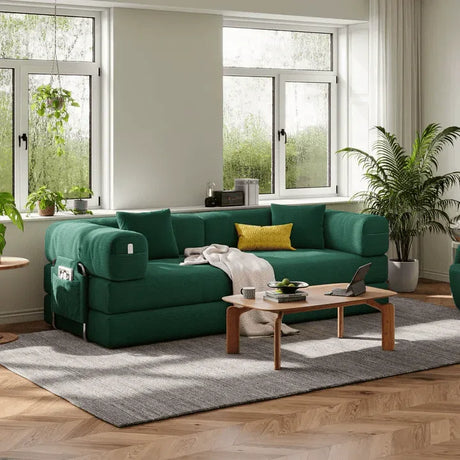 Modular 4-Seat Folding Foam Sofa Bed - Omega Lifestyles