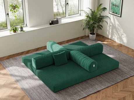 Modular 4-Seat Folding Foam Sofa Bed - Omega Lifestyles
