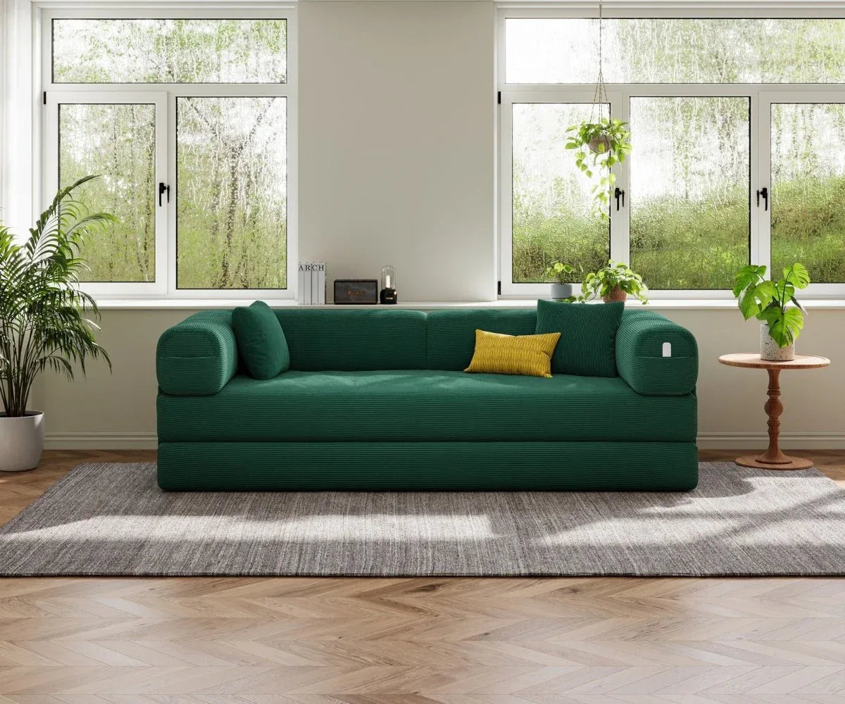 Modular 4-Seat Folding Foam Sofa Bed - Omega Lifestyles