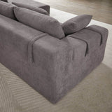 Modular Chenille Upholstered Convertible Sectional Sofa Set - Sleep Galleria