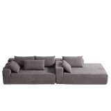 Modular Chenille Upholstered Convertible Sectional Sofa Set - Sleep Galleria