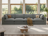 Modular Oversized 4-Seater Corduroy Sectional Sofa - Omega Lifestyles