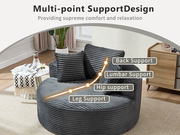 Multi - Functional Memory Foam Velvet Sectional Sofa Bed - Serenova - Omega Lifestyles