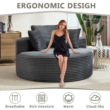 Multi - Functional Memory Foam Velvet Sectional Sofa Bed - Serenova - Omega Lifestyles