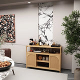 Natural Bamboo Bathroom Storage Sideboard Cabinet - Omega Lifestyles