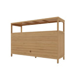 Natural Bamboo Bathroom Storage Sideboard Cabinet - Omega Lifestyles