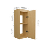 Natural Bamboo Large Capacity Floating Side Cabinet - Omega Lifestyles