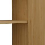 Natural Bamboo Large Capacity Floating Side Cabinet - Omega Lifestyles