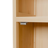 Natural Bamboo Tall Storage Cabinet With Shelves - Omega Lifestyles