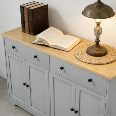 Nordic Style Buffet Cabinet Sideboard With Storage Drawers - Omega Lifestyles