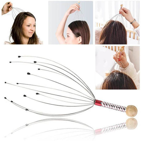 Octopus Stainless Steel Head Massage Claw Scratcher - Sleep Galleria