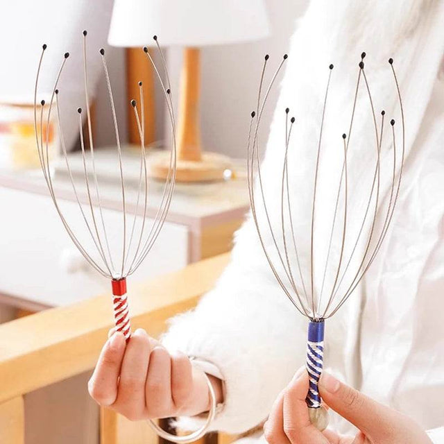 Octopus Stainless Steel Head Massage Claw Scratcher - Omega Lifestyles