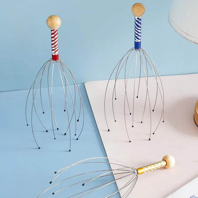 Octopus Stainless Steel Head Massage Claw Scratcher - Sleep Galleria