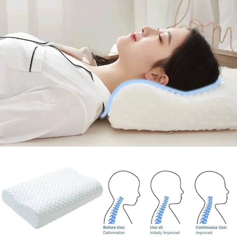 Orthopedic Contour Memory Foam Pillow For Neck Pain - Sleep Galleria