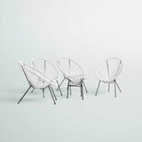 Outdoor 4 - Person Aluminium Powder - Coated Steel Conversation Set - Serenova - Omega Lifestyles