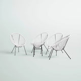 Outdoor 4 - Person Aluminium Powder - Coated Steel Conversation Set - Serenova - Omega Lifestyles