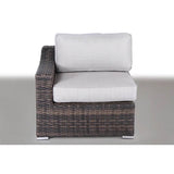 Outdoor 4 - Person Modular Resin Wicker Sectional Seating Set - Serenova - Omega Lifestyles