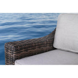 Outdoor 4 - Person Modular Resin Wicker Sectional Seating Set - Serenova - Omega Lifestyles