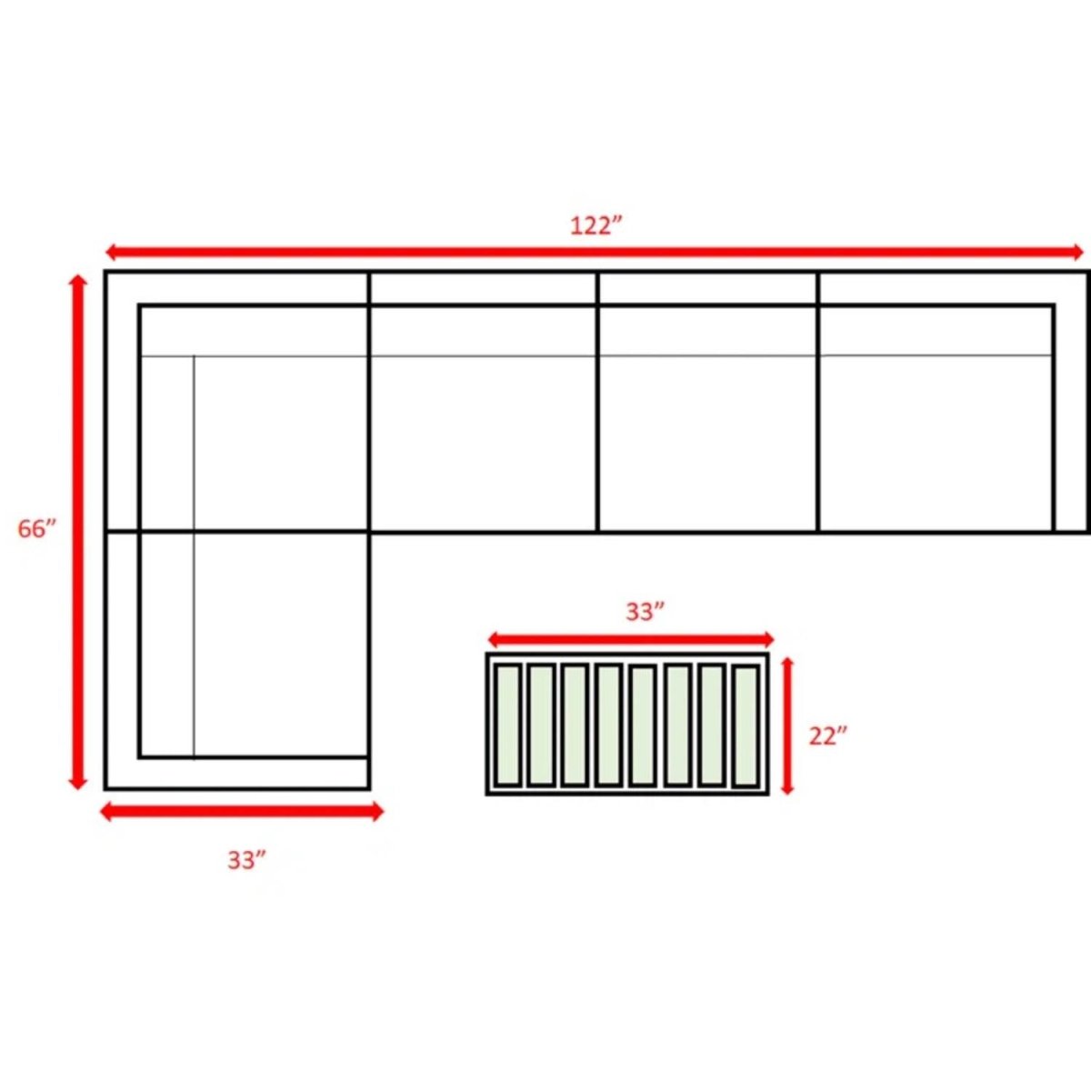Outdoor 4 - Person Modular Resin Wicker Sectional Seating Set - Serenova - Omega Lifestyles