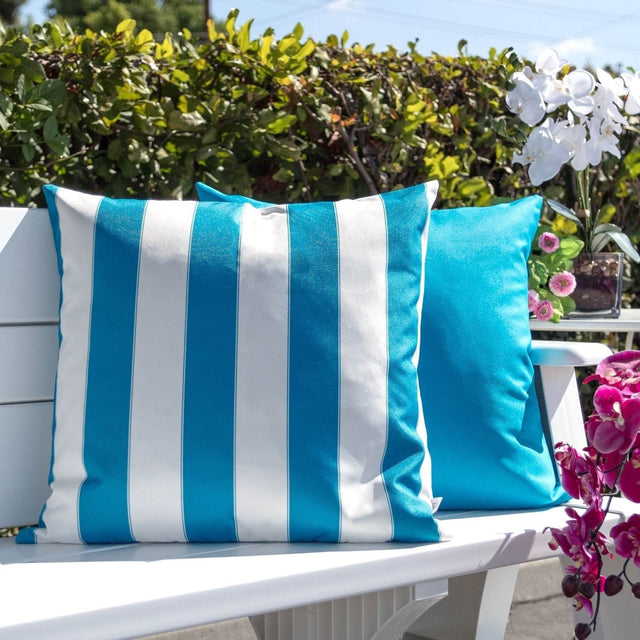 Outdoor Aqua Weather Resistant 20x20 Polyester Pillow - Omega Lifestyles