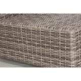 Outdoor Grey Wicker Loveseat With Plush Olefin Cushions - Serenova - Omega Lifestyles