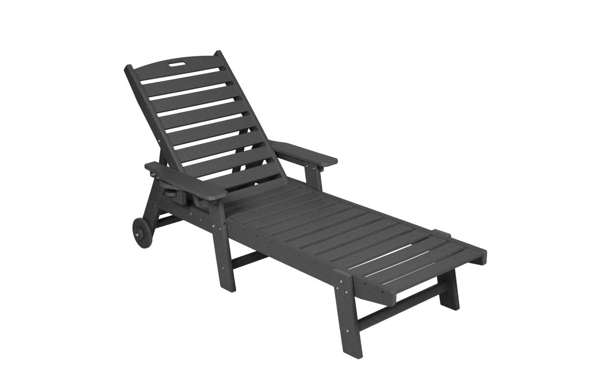 Outdoor HDPE Adjustable 5 - Position Chaise Lounge Chair - Serenova - Omega Lifestyles