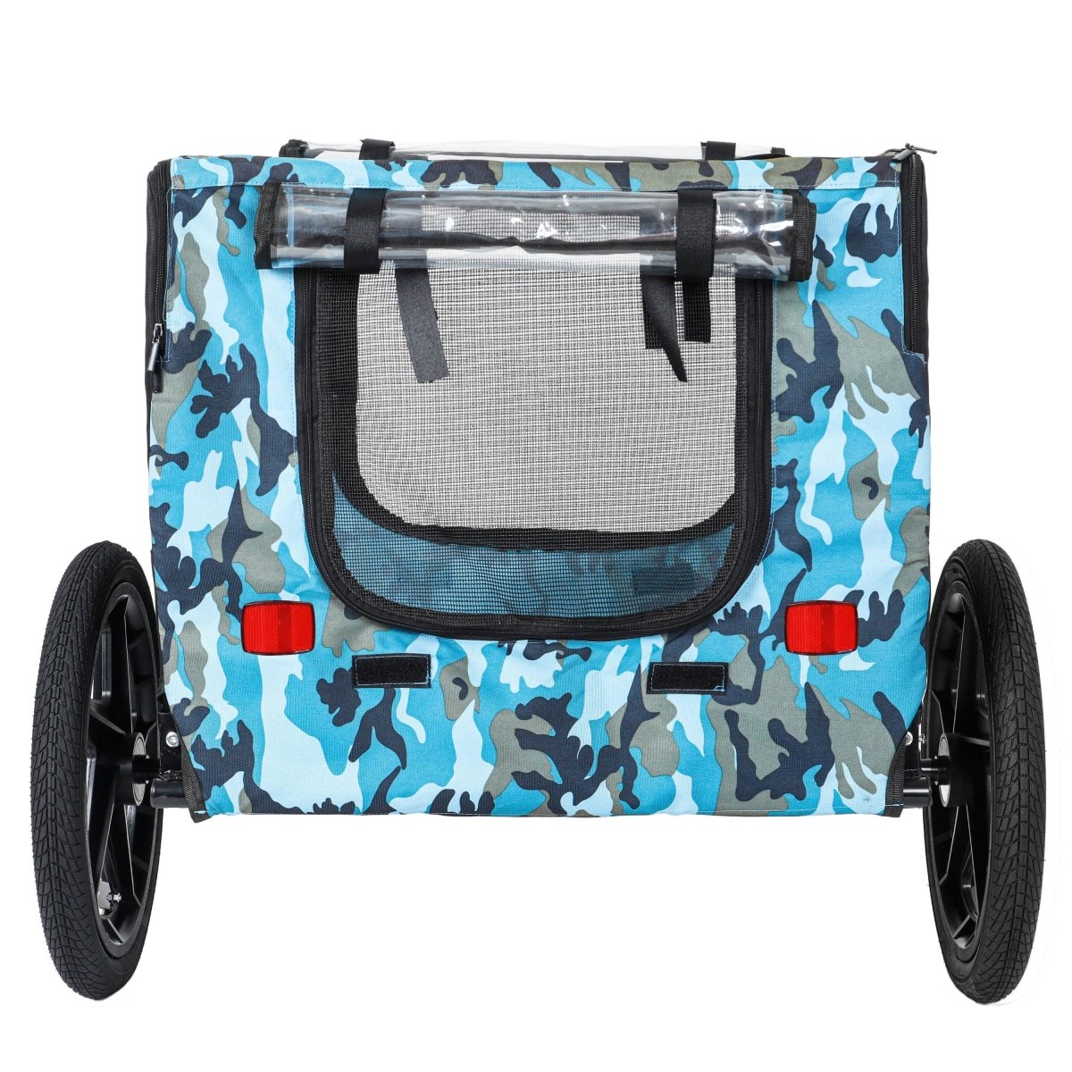 Outdoor Heavy Duty Collapsible Steel Pet Bike Trailer - Omega Lifestyles