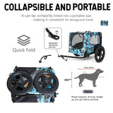 Outdoor Heavy Duty Collapsible Steel Pet Bike Trailer - Omega Lifestyles