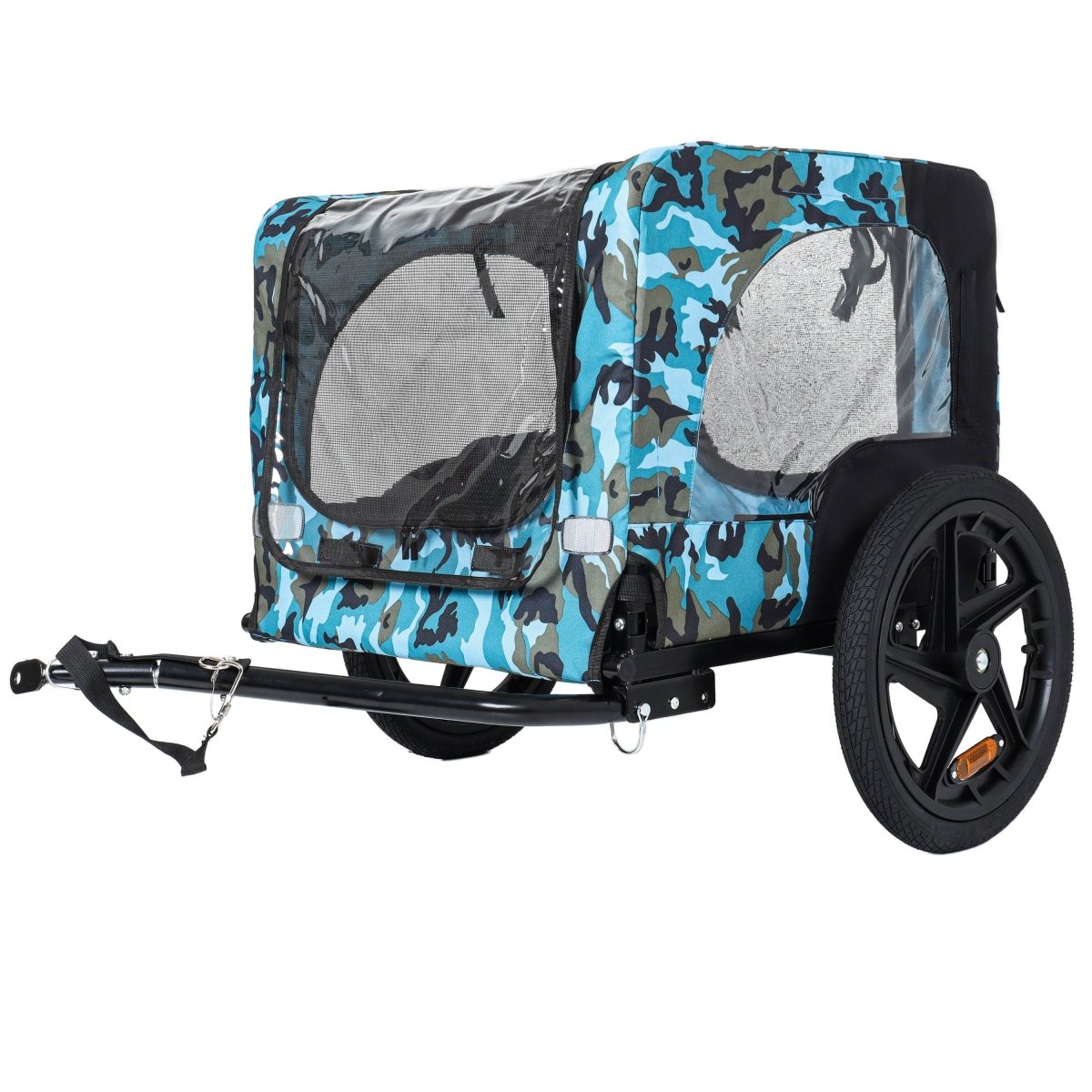 Outdoor Heavy Duty Collapsible Steel Pet Bike Trailer - Omega Lifestyles