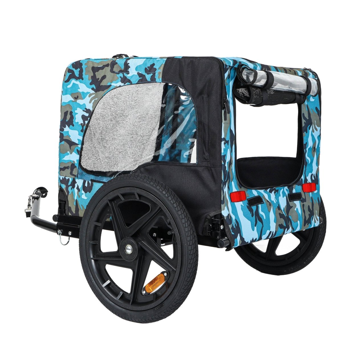 Outdoor Heavy Duty Collapsible Steel Pet Bike Trailer - Omega Lifestyles