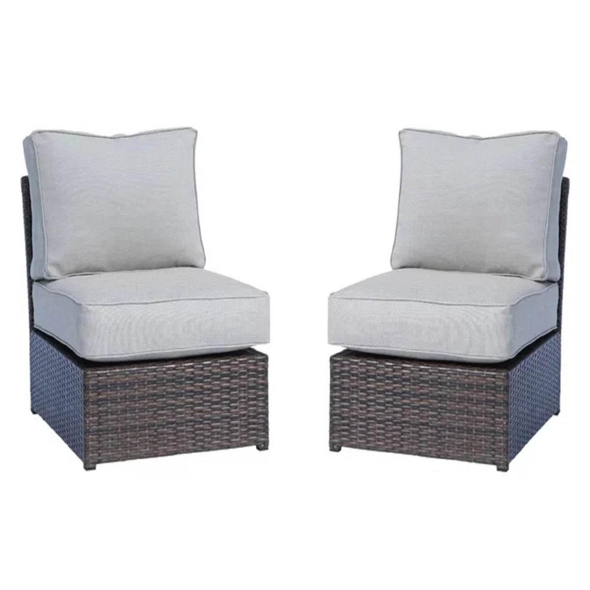 Outdoor Rattan Wicker 2 - Person Seating Set With Cushions - Serenova - Omega Lifestyles