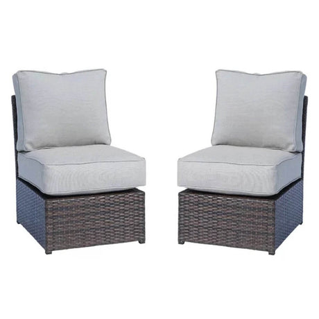 Outdoor Rattan Wicker 2 - Person Seating Set With Cushions - Serenova - Omega Lifestyles