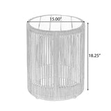 Outdoor Rope Chaise Lounge Set With Side Table - Omega Lifestyles