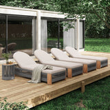 Outdoor Rope Chaise Lounge Set With Side Table - Omega Lifestyles