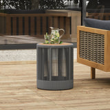 Outdoor Rope Chaise Lounge Set With Side Table - Omega Lifestyles