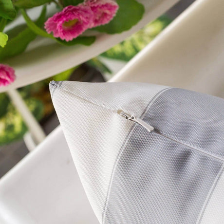 Outdoor Silver Weather - Resistant 14x20 Polyester Pillow - Serenova - Omega Lifestyles