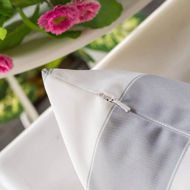 Outdoor Silver Weather-Resistant 14x20 Polyester Pillow - Omega Lifestyles